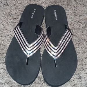 Sasha Crystal Bling Sandals